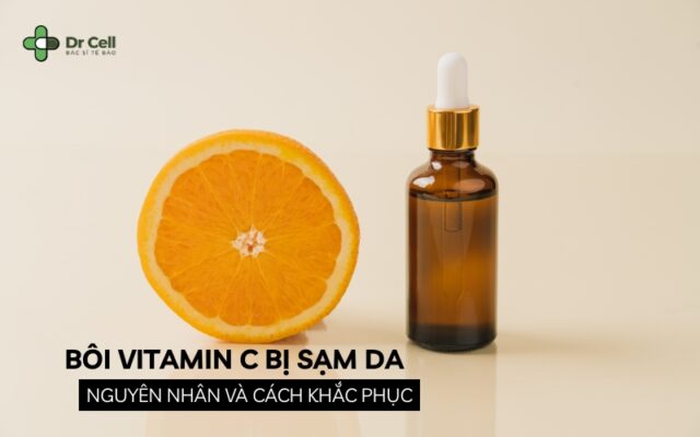 bôi vitamin c bị sạm da