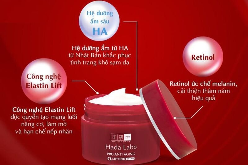 thành phần lão hóa trong kem dưỡng ẩm